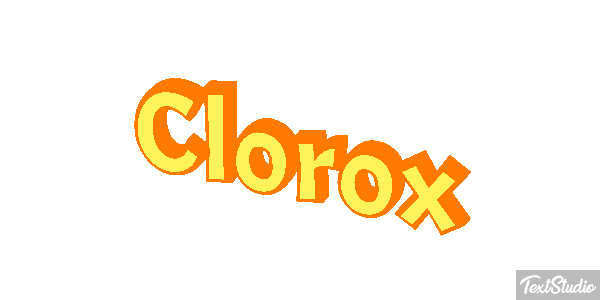 Clorox Text effect