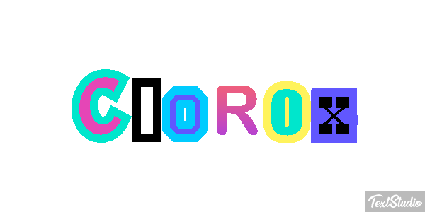Clorox Text effect