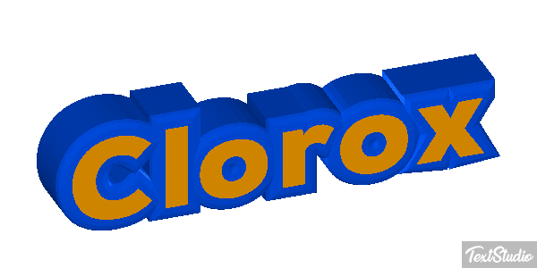 Clorox Text effect