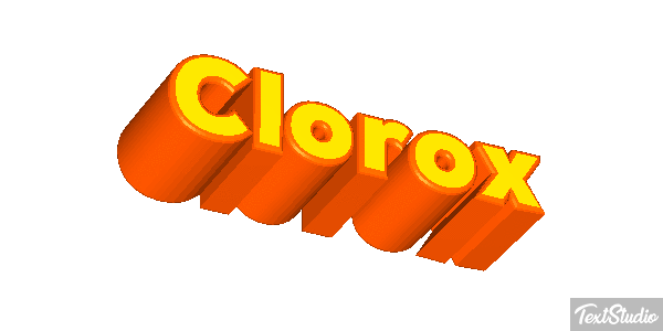 Clorox Text effect