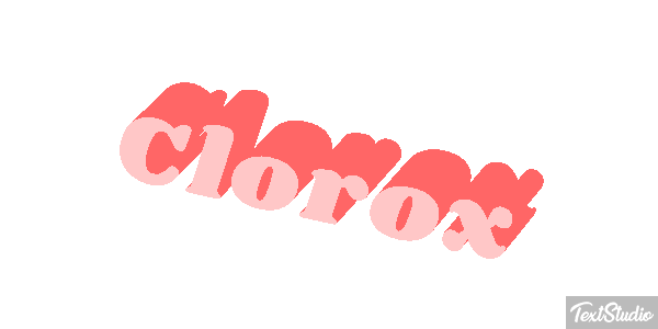 Clorox Text effect