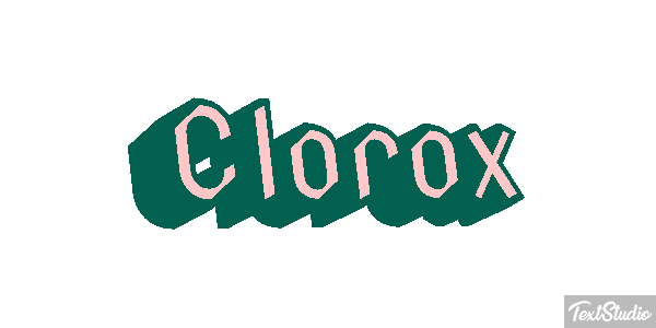 Clorox Text effect