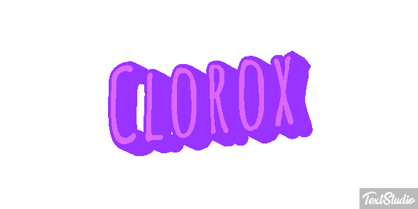 Clorox Text effect