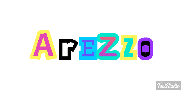Arezzo Efeito do texto