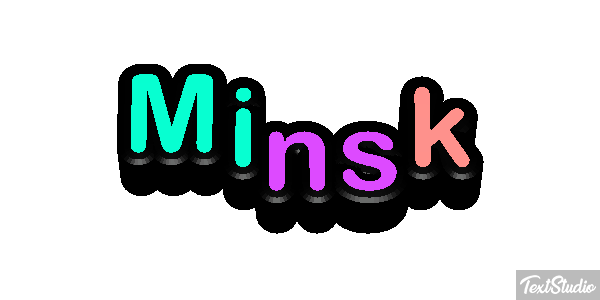 Minsk Effetto testo