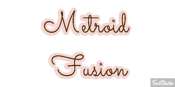 Metroid Fusion Efecto de texto