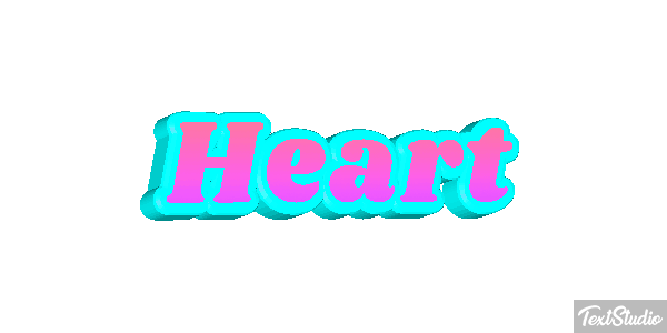 Heart Text effect