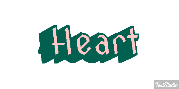 Heart Text effect