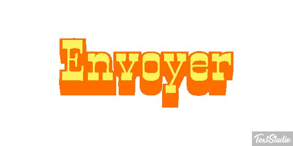Envoyer Tekst effect
