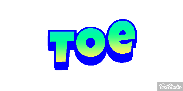 Toe Efeito do texto