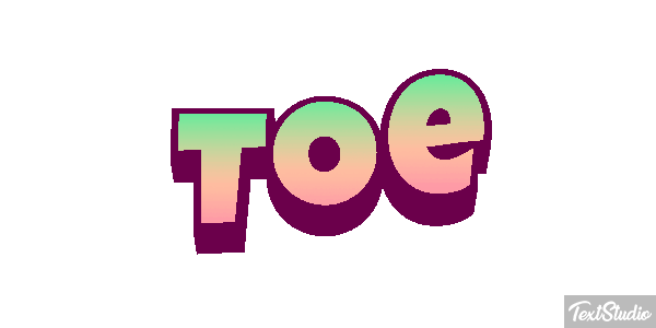 Toe Efeito do texto