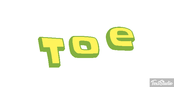 Toe Efeito do texto