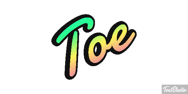 Toe Efeito do texto