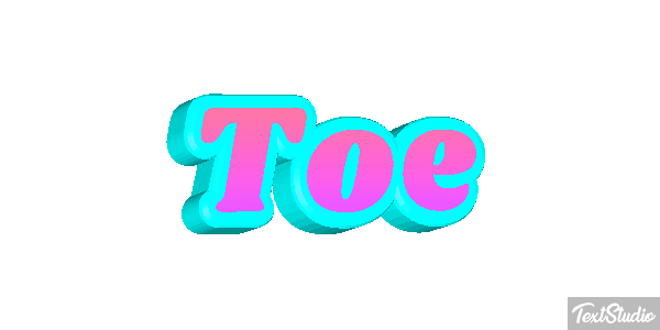 Toe Efeito do texto