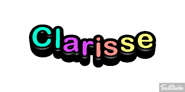 Clarisse Text effect