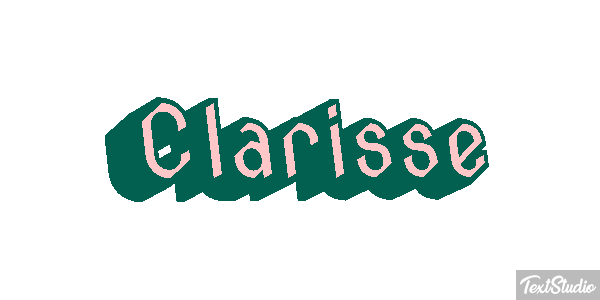 Clarisse Text effect
