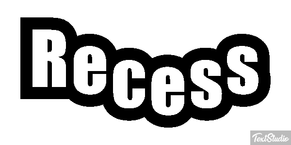 Recess Effet de texte