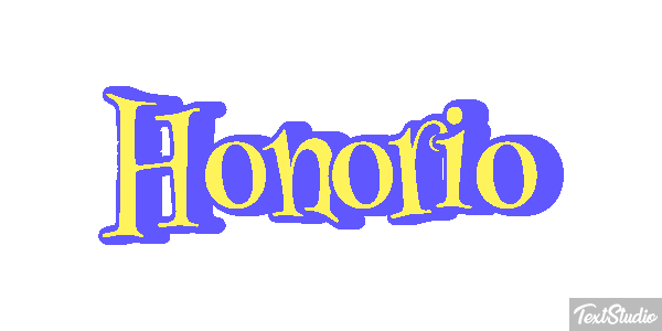 Honorio Efecto de texto