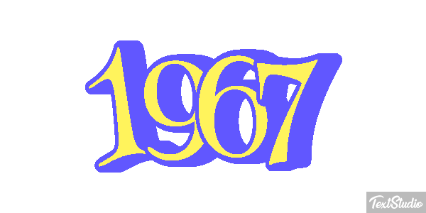 1967 Текстовый эффект