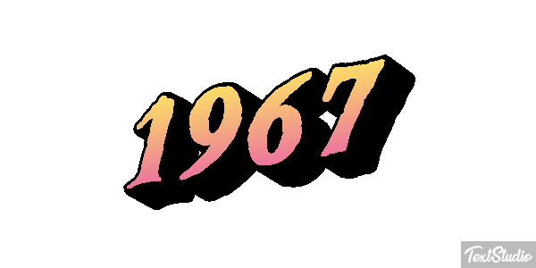 1967 Текстовый эффект