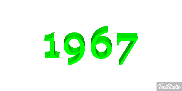 1967 Текстовый эффект