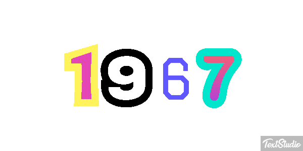 1967 Текстовый эффект