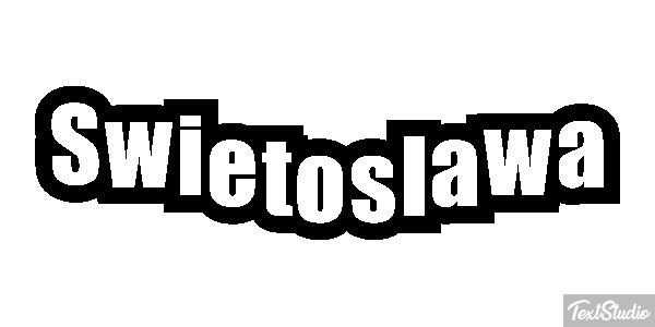 Świętosława Text effect