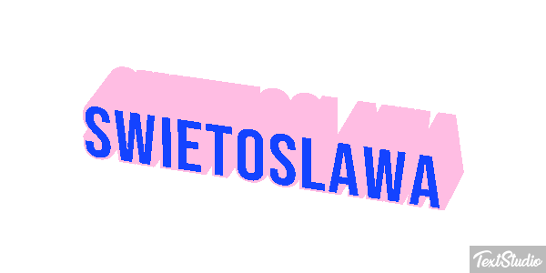 Świętosława Text effect