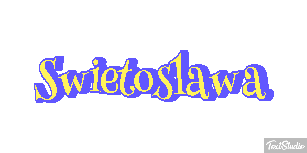 Świętosława Text effect