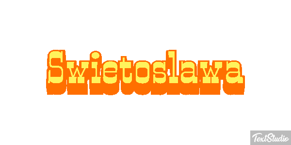 Świętosława Text effect