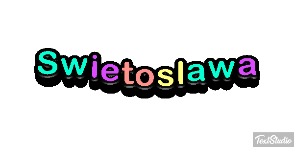 Świętosława Text effect