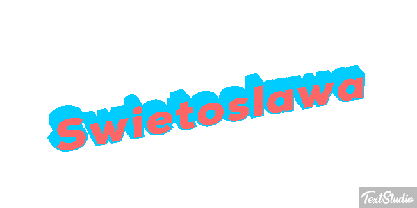 Świętosława Text effect