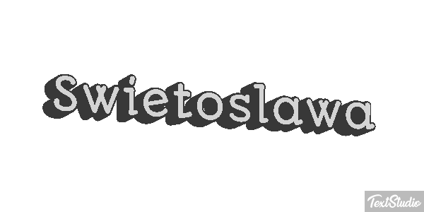 Świętosława Text effect