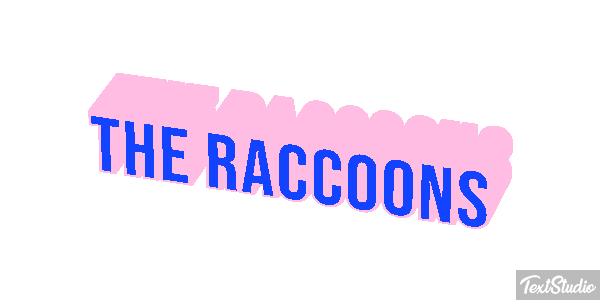 The Raccoons Efecto de texto
