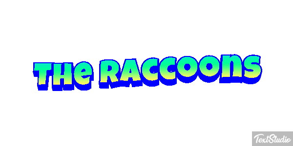The Raccoons Efecto de texto