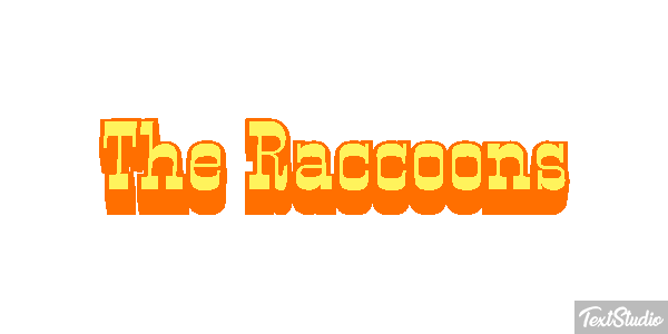 The Raccoons Efecto de texto