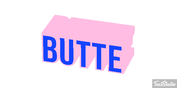 Butte Effet de texte