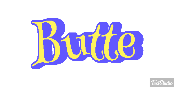 Butte Effet de texte
