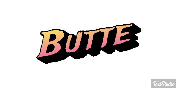 Butte Effet de texte