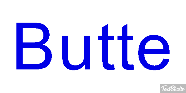 Butte Effet de texte