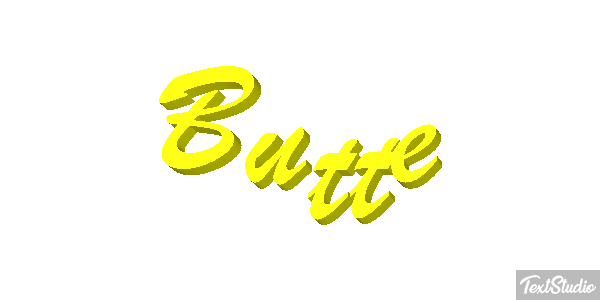 Butte Effet de texte