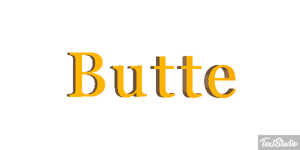 Butte Effet de texte