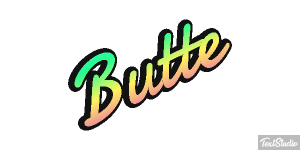 Butte Effet de texte