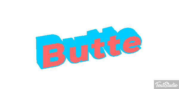 Butte Effet de texte