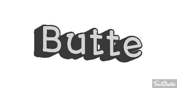 Butte Effet de texte