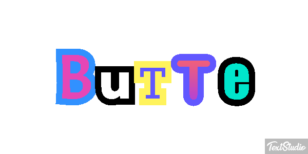 Butte Effet de texte