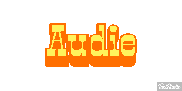 Audie Text effect