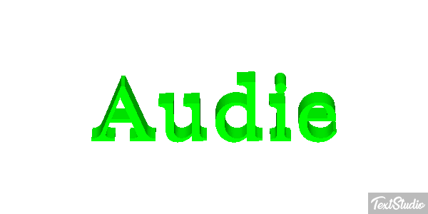 Audie Text effect