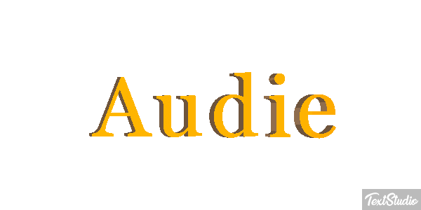 Audie Text effect