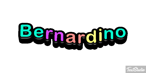 Bernardino Efecto de texto